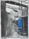 "Stiller Ort” Kohle und Acryl auf Papier, ca. 36 x 26 cm, 2015